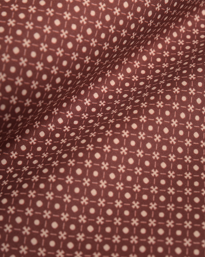 Digital Print Kurta |  Maroon