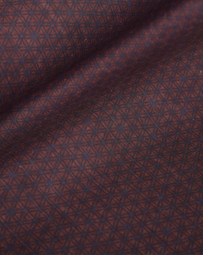 Digital Print Kurta |  Navy Blue